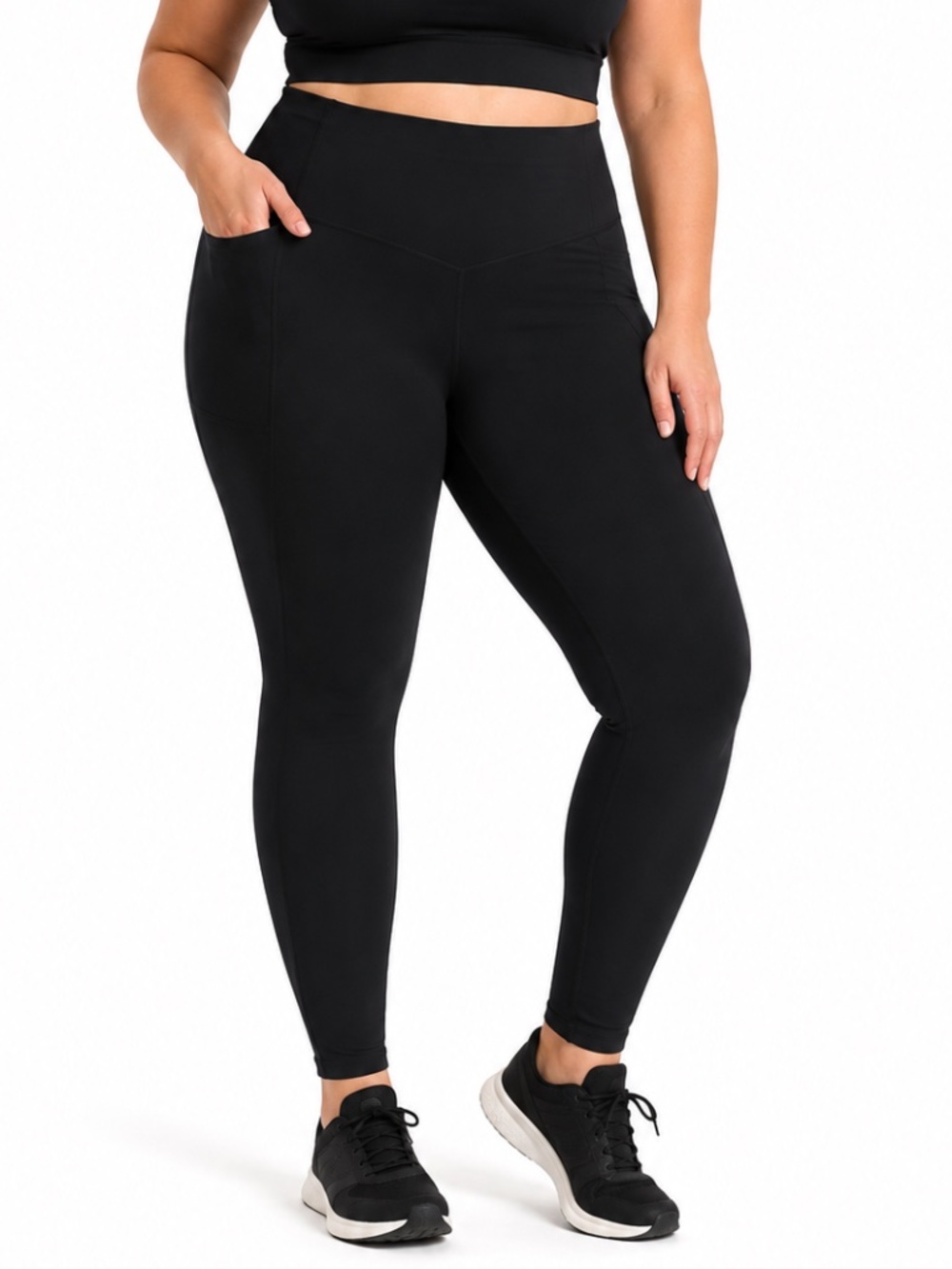 HALARA High Rise Side Pocket Leggings Black Size L Estimated